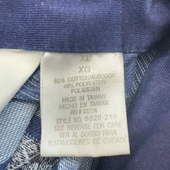 Classics by Palmland‎ Polo Shirt Mens XL Geometric Striped Pattern Short Sleeve - Picture 4 of 11